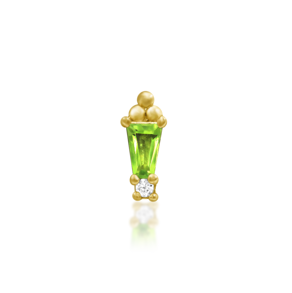 "Nixie" Threadless Kryptonite End by Junipurr Jewelry