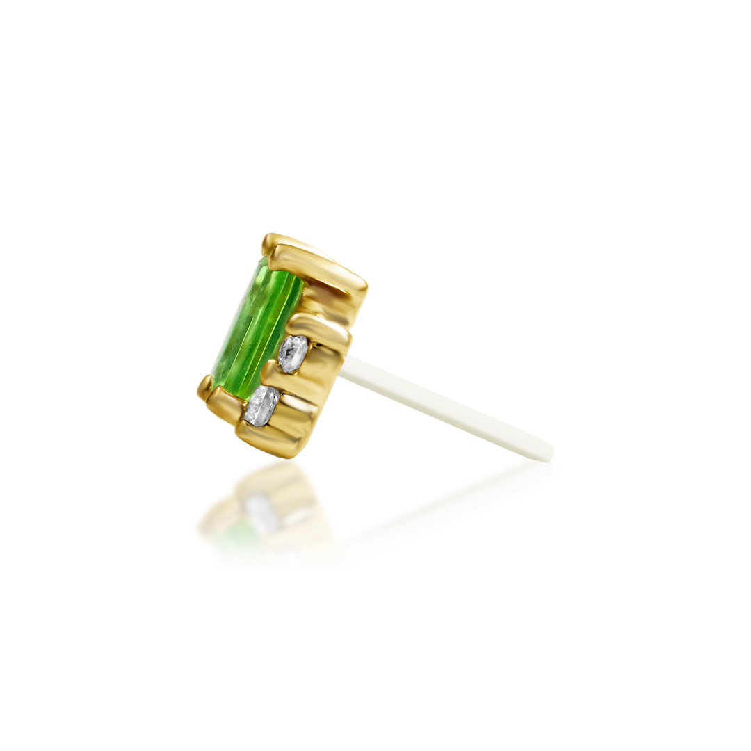 "Alcina" Threadless Kryptonite End by Junipurr Jewelry