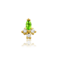 "Midori" Threadless Kryptonite End by Junipurr Jewelry