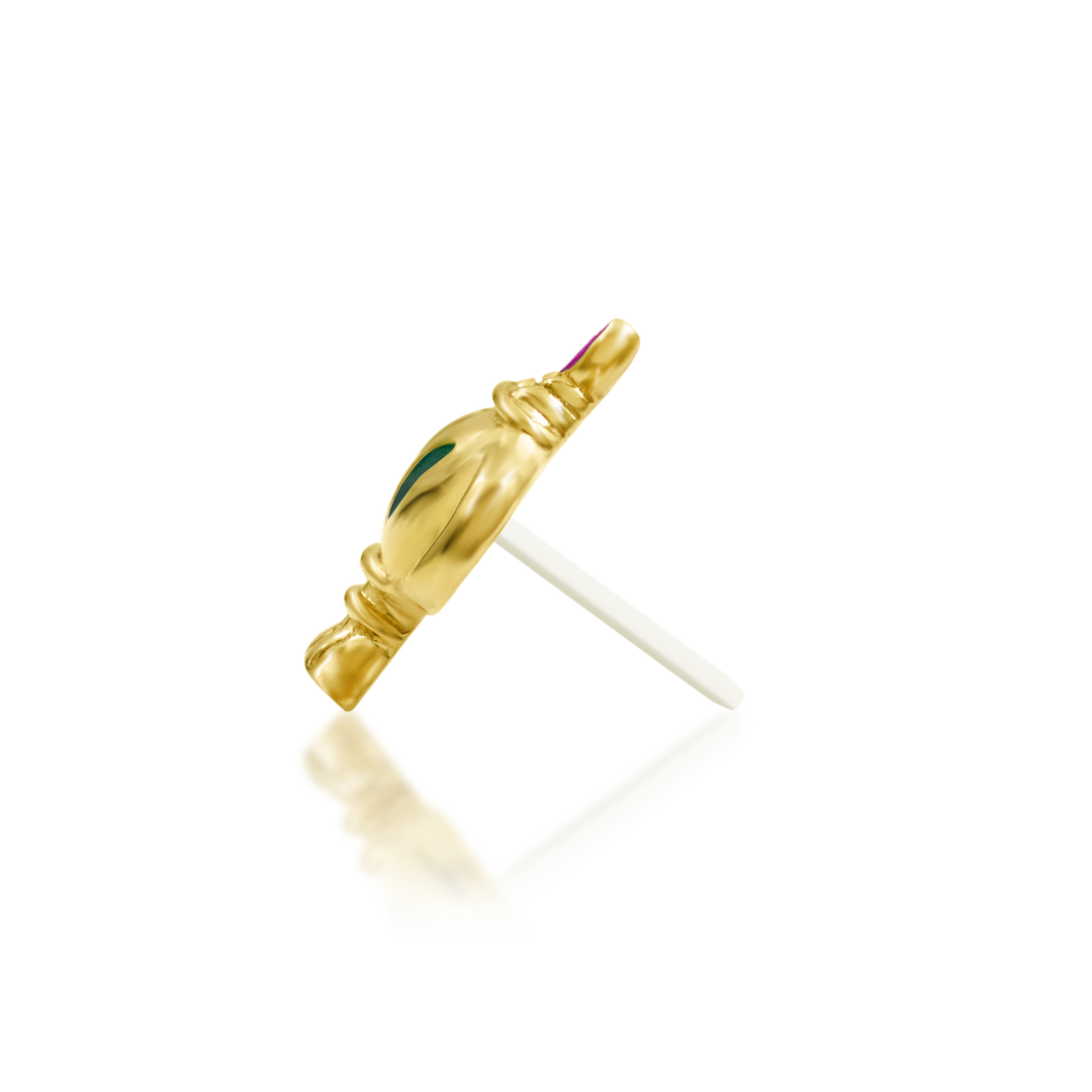 "Genie" Magic Lamp — Yellow & White Gold | Junipurr Jewelry