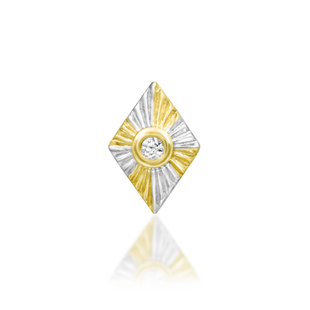 "Hestia"— Yellow & White Gold |  Junipurr Jewelry