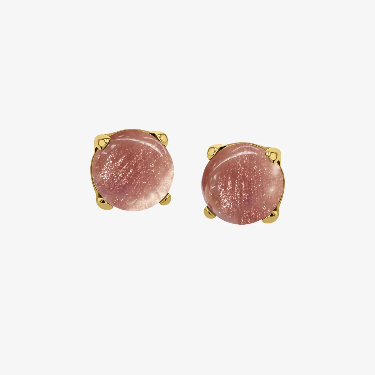 Limited Edition — 18K Solid Gold Sunstone Oregon Cabochon 'Zianna' End by Anatometal Jewelry
