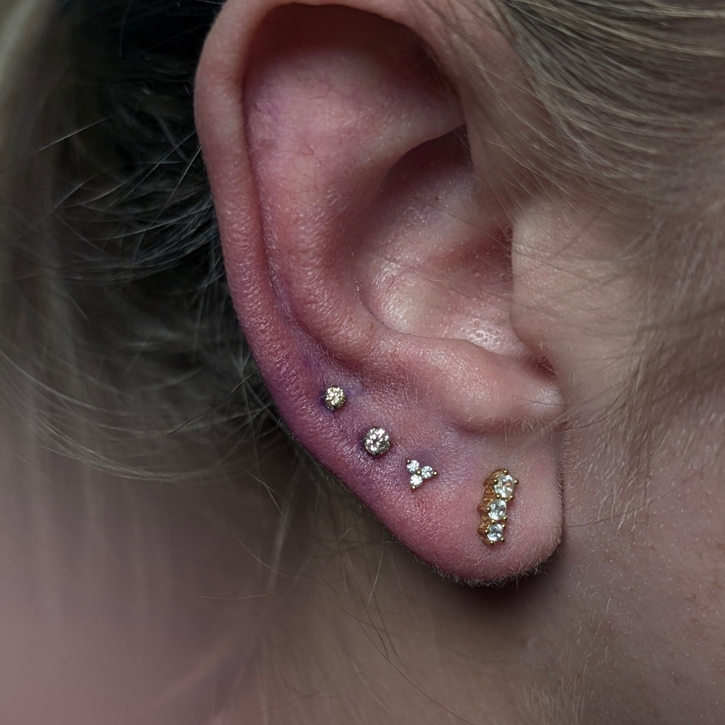 Titanium Gem Trinity | Junipurr Jewelry