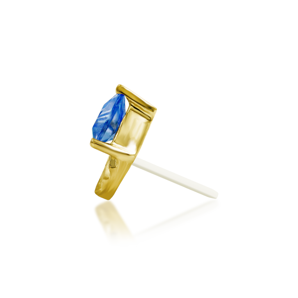 QUICK SHIP | "Selene" (Tanzanite) Threadless Ends