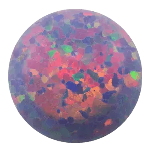 IN STOCK | 5 Gem Crescent - Threadless End | NeoMetal Jewelry